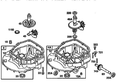 Engine Diagram and Parts List for 12H800  Briggs and Stratton Engine